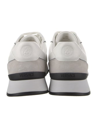Versace Medusa Insignia Leather Sneakers