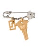 Versace Safety Pin Brooch