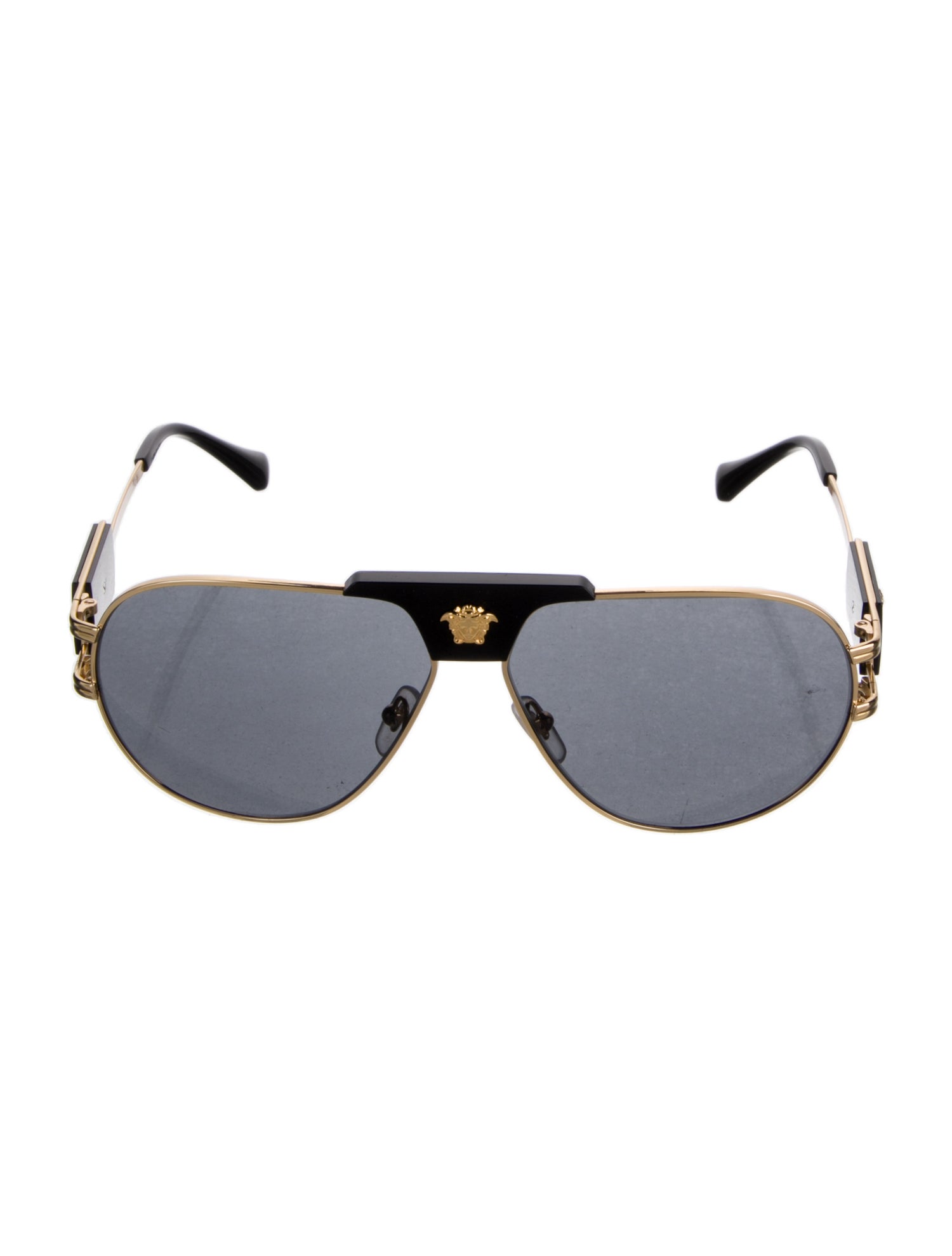 Versace Medusa Insignia Aviator Sunglasses