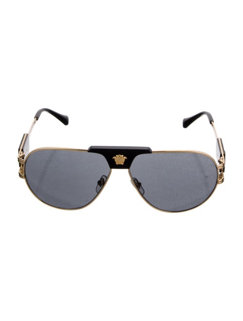 Versace Medusa Insignia Aviator Sunglasses