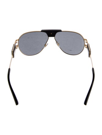 Versace Medusa Insignia Aviator Sunglasses