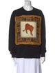 Versace Graphic Print Crew Neck Sweatshirt