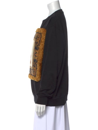 Versace Graphic Print Crew Neck Sweatshirt