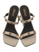 Versace Leather Studded Accents Slides