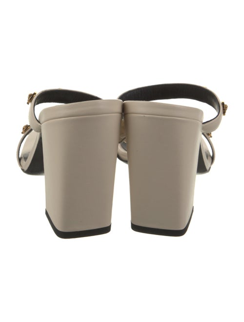 Versace Leather Studded Accents Slides