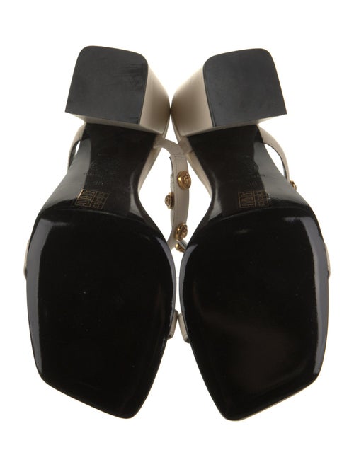 Versace Leather Studded Accents Slides