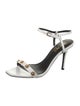Versace Patent Leather Studded Accents Sandals