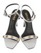 Versace Patent Leather Studded Accents Sandals