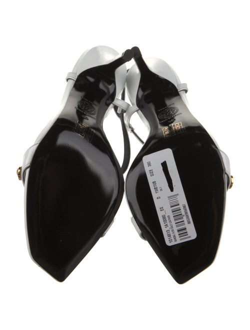 Versace Patent Leather Studded Accents Sandals