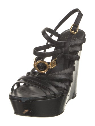 Versace Leather Gladiator Sandals