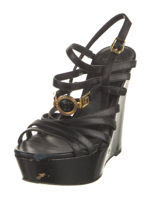 Versace Leather Gladiator Sandals