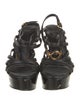 Versace Leather Gladiator Sandals