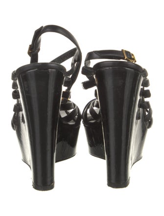 Versace Leather Gladiator Sandals