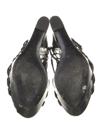 Versace Leather Gladiator Sandals