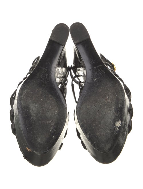 Versace Leather Gladiator Sandals