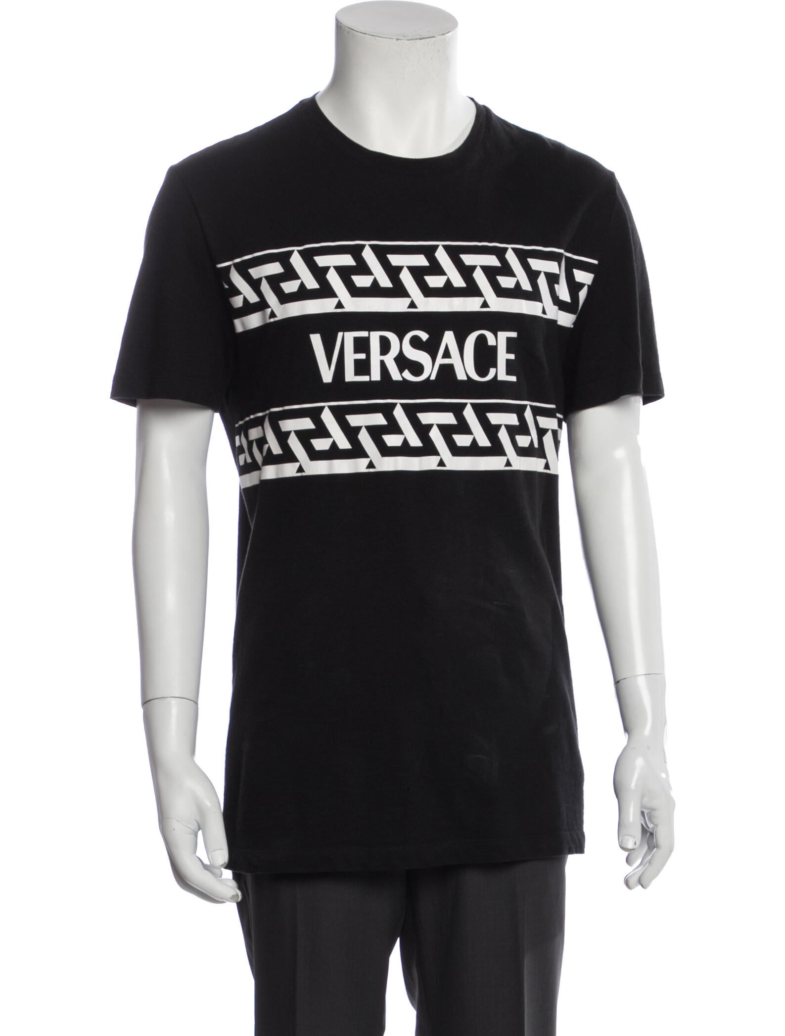 Versace Graphic Print Crew Neck T-Shirt