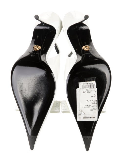 Versace Patent Leather Slingback Pumps