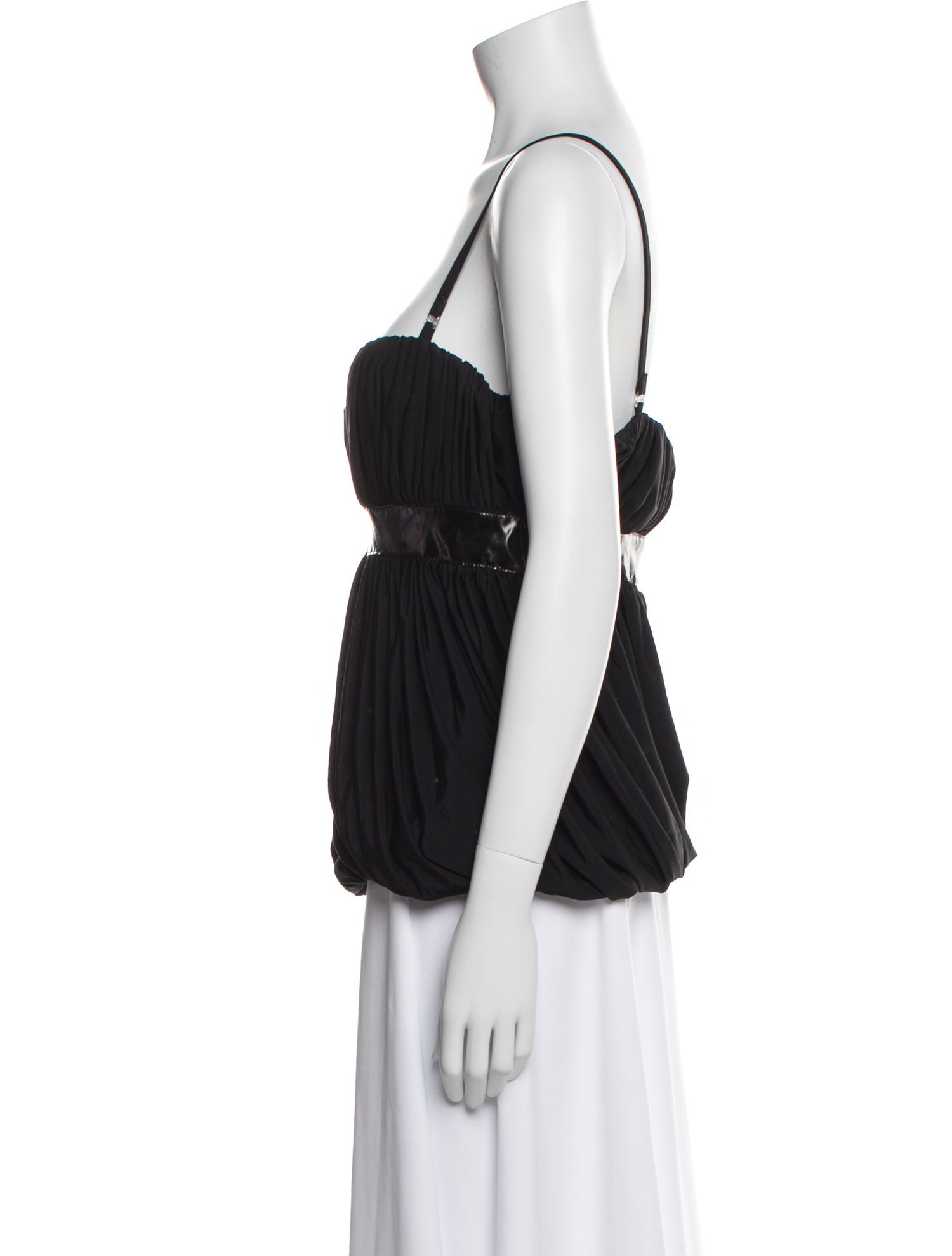 Versace Square Neckline Sleeveless Blouse