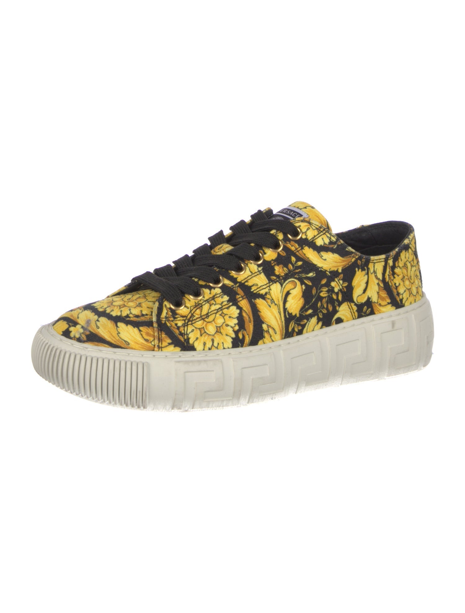 Versace Canvas Floral Print Sneakers