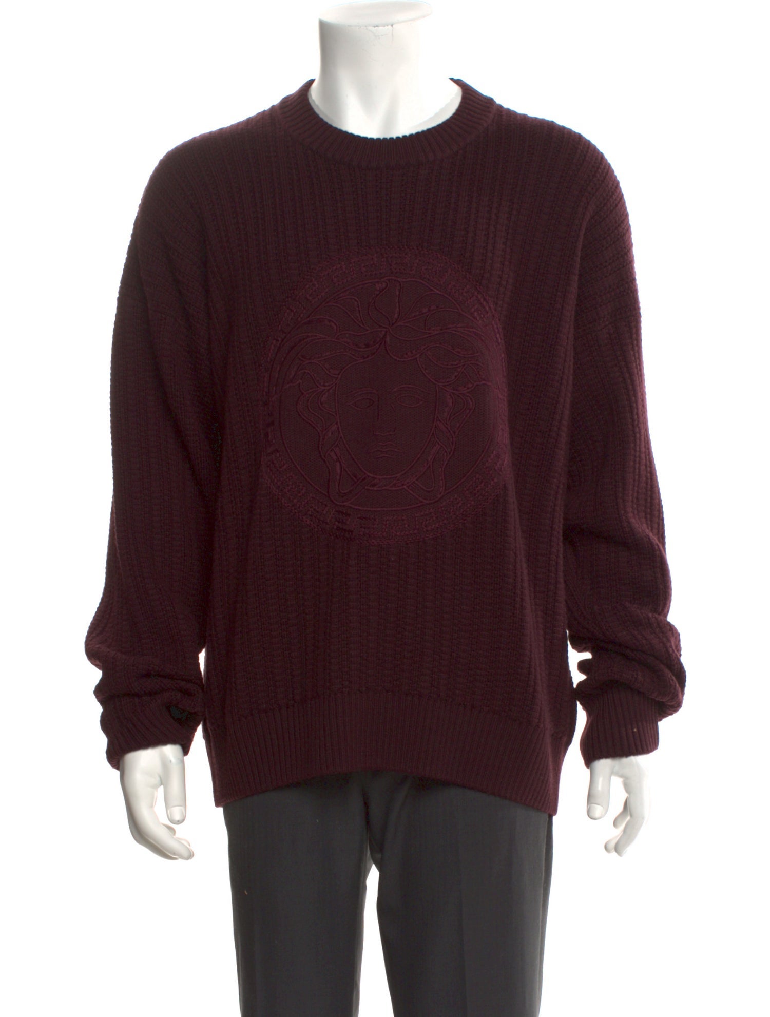 Versace Medusa Insignia Virgin Wool Pullover w/ Tags