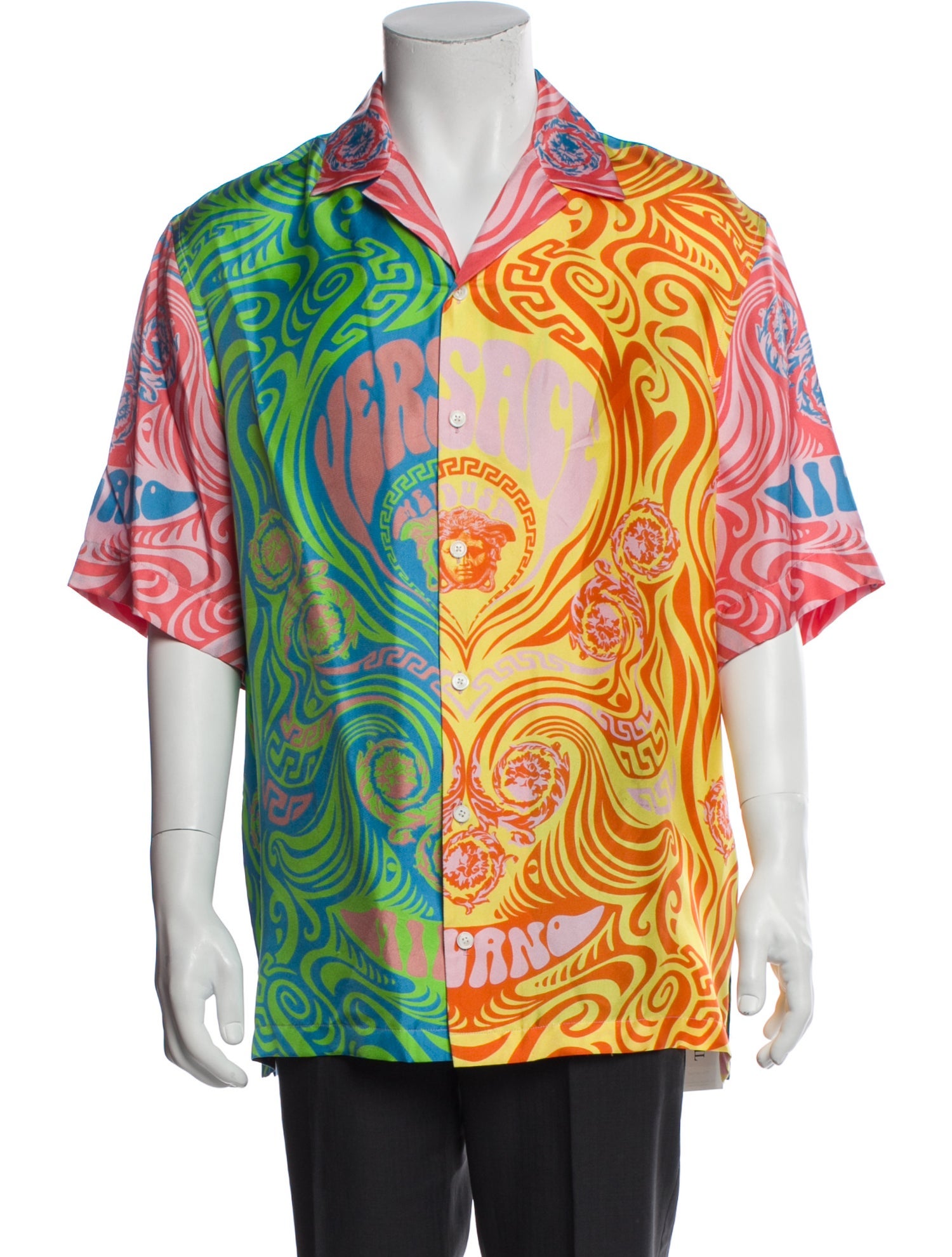 Versace Silk Printed Shirt