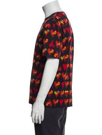 Versace Printed Crew Neck T-Shirt