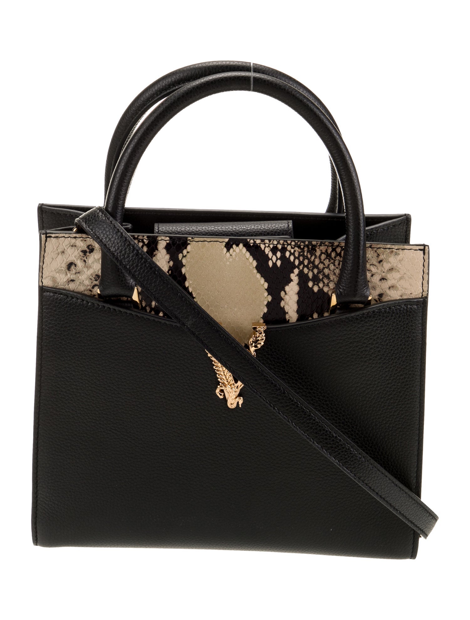 Versace Leather Top Handle Bag