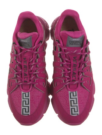 Versace Medusa Insignia Suede Sneakers