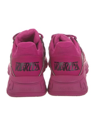 Versace Medusa Insignia Suede Sneakers
