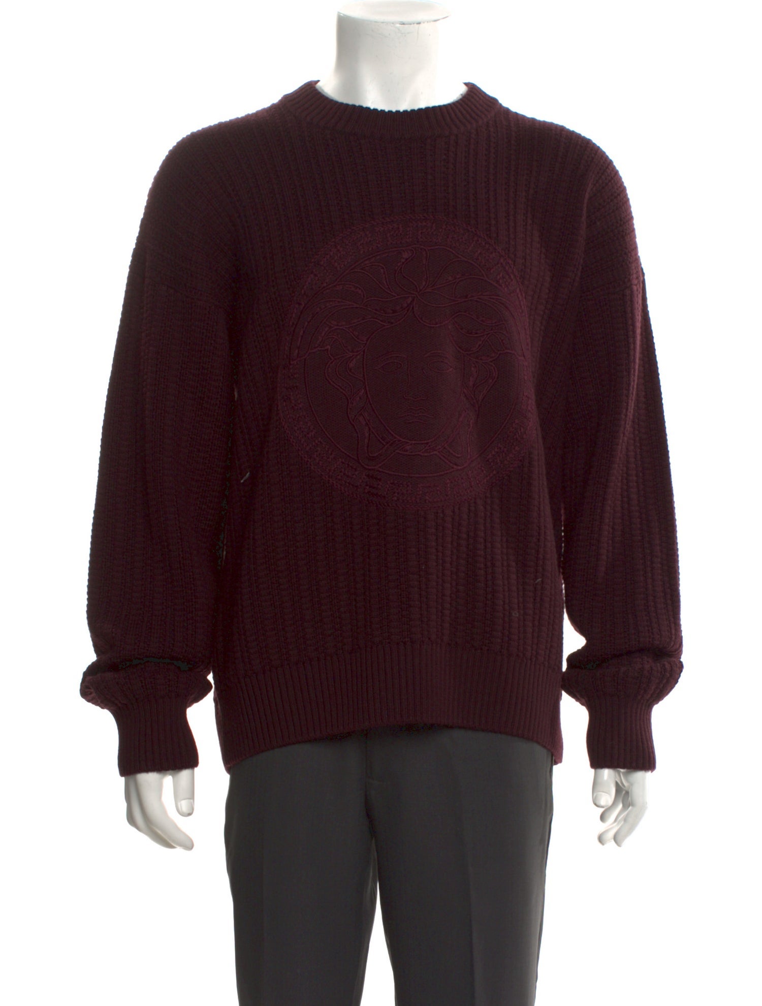 Versace Virgin Wool Crew Neck Pullover w/ Tags