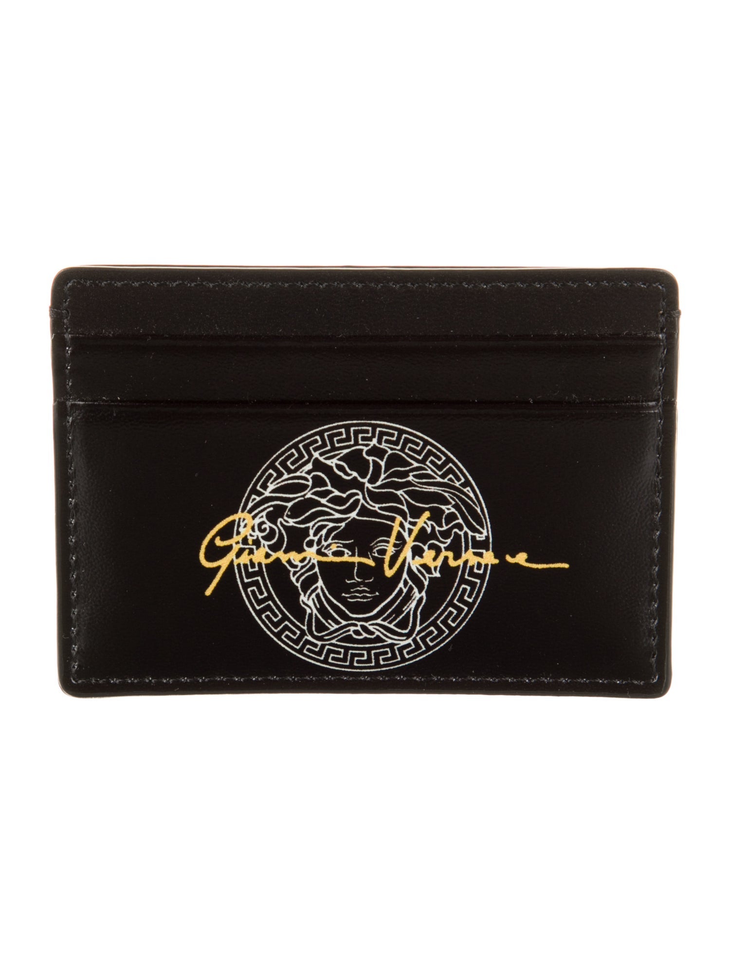 Versace Leather Printed Wallet