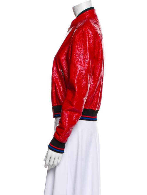 Versace Colorblock Pattern Bomber Jacket