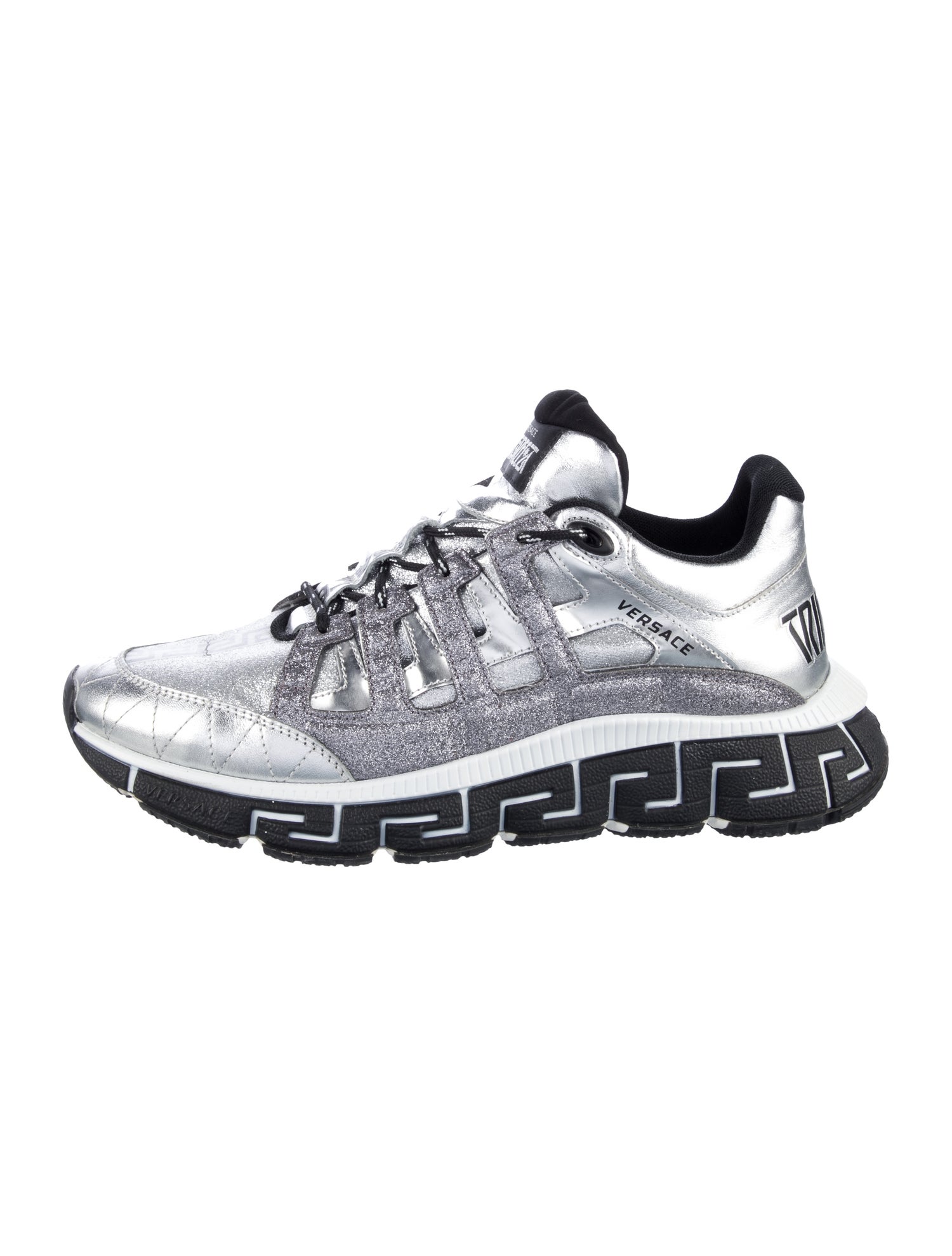 Versace Medusa Insignia Leather Sneakers