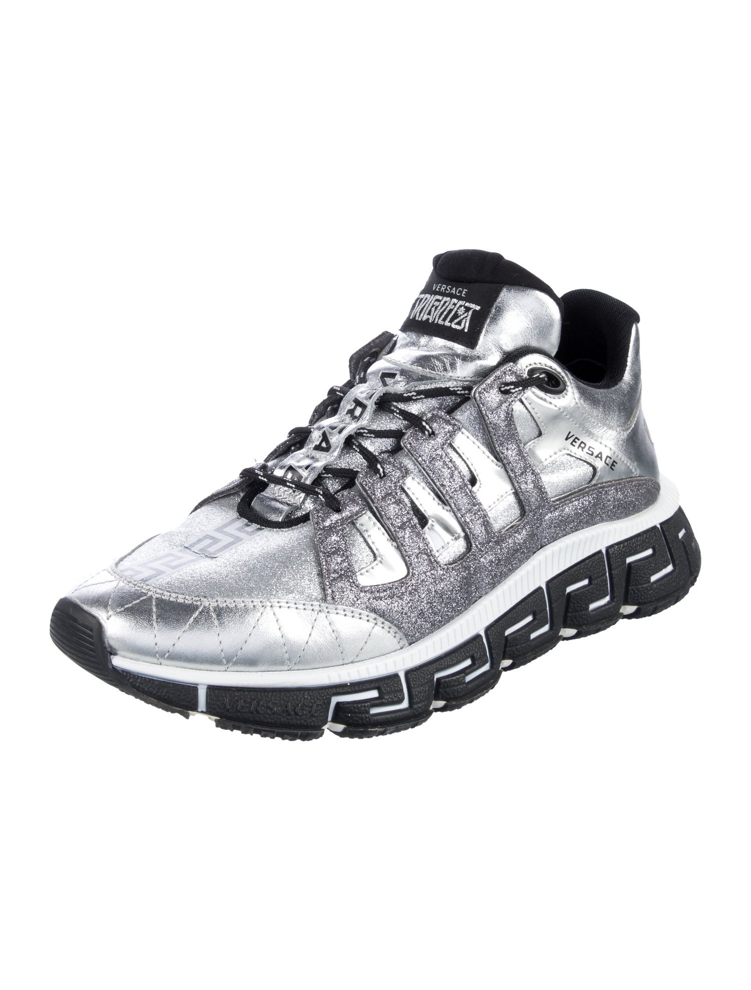 Versace Medusa Insignia Leather Sneakers