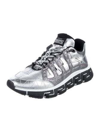 Versace Medusa Insignia Leather Sneakers