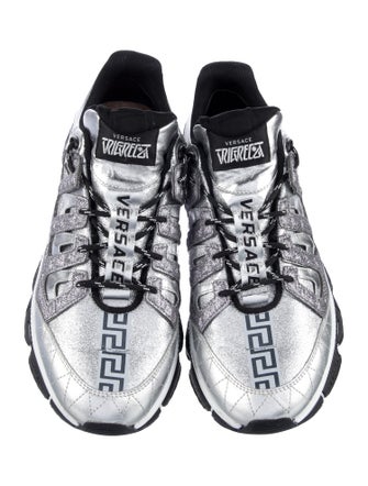 Versace Medusa Insignia Leather Sneakers