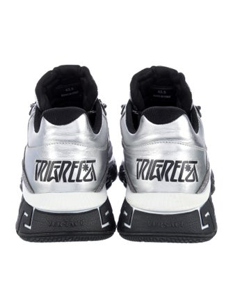 Versace Medusa Insignia Leather Sneakers