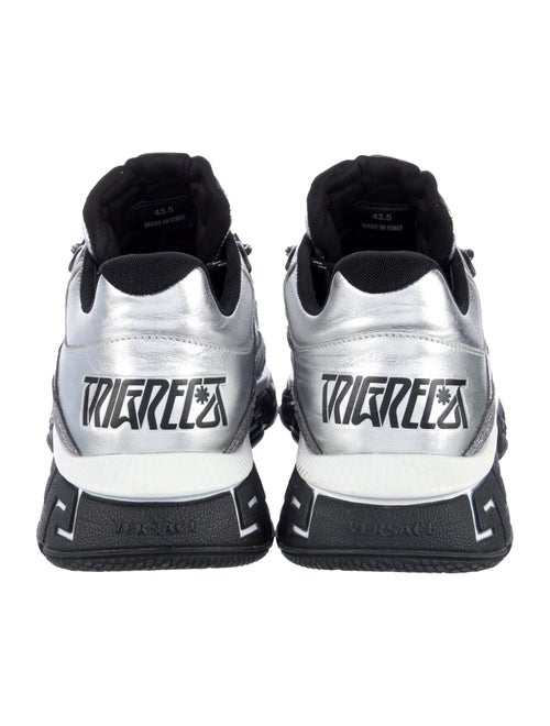 Versace Medusa Insignia Leather Sneakers