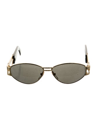 Gianni Versace Medusa Insignia Aviator Sunglasses