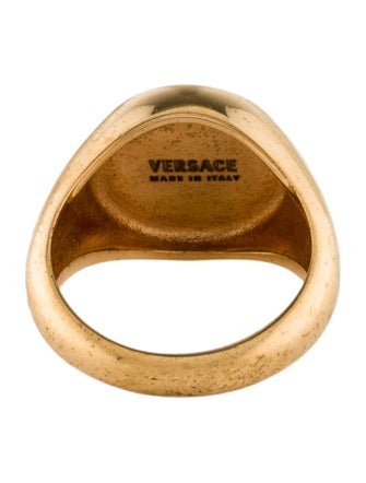 Versace Enamel Medusa Cocktail Ring