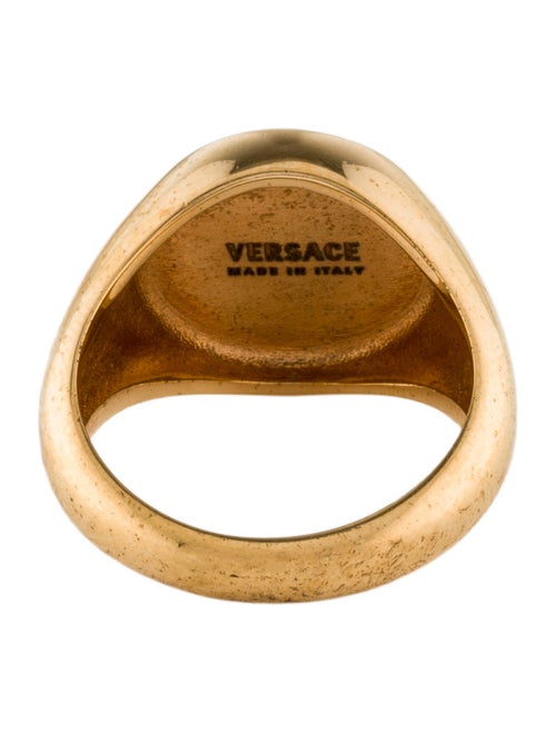 Versace Enamel Medusa Cocktail Ring