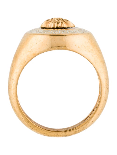 Versace Enamel Medusa Cocktail Ring