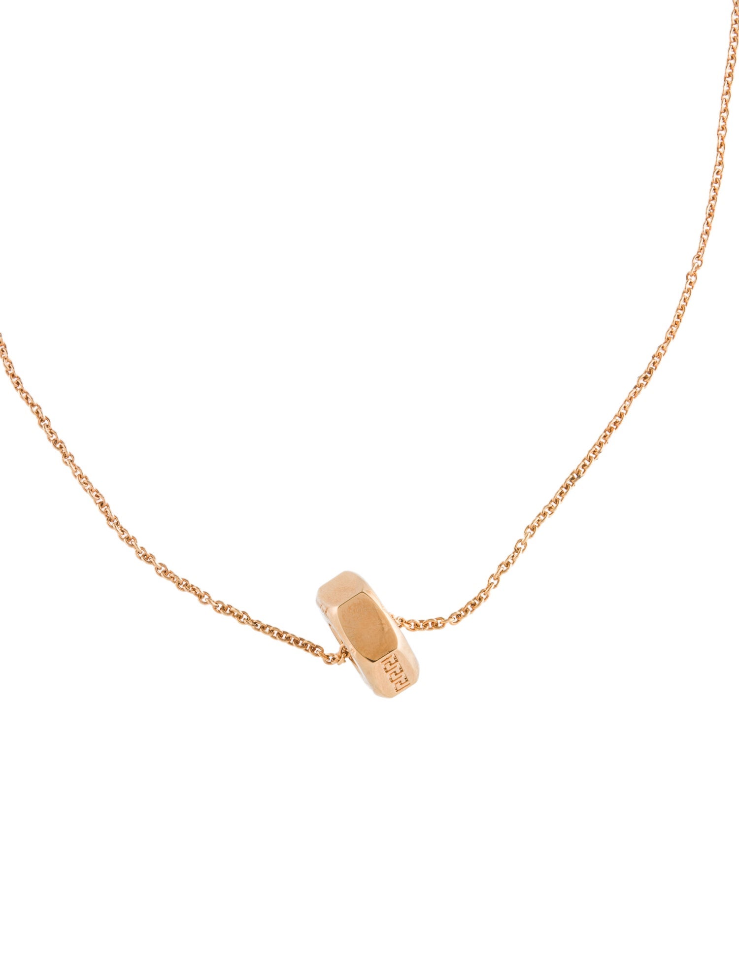 Versace Nuts & Bolts Greca Pendant Necklace