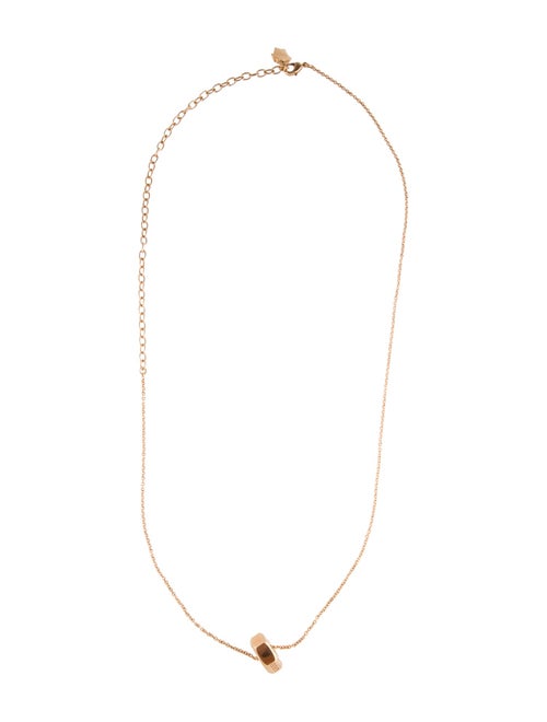 Versace Nuts & Bolts Greca Pendant Necklace