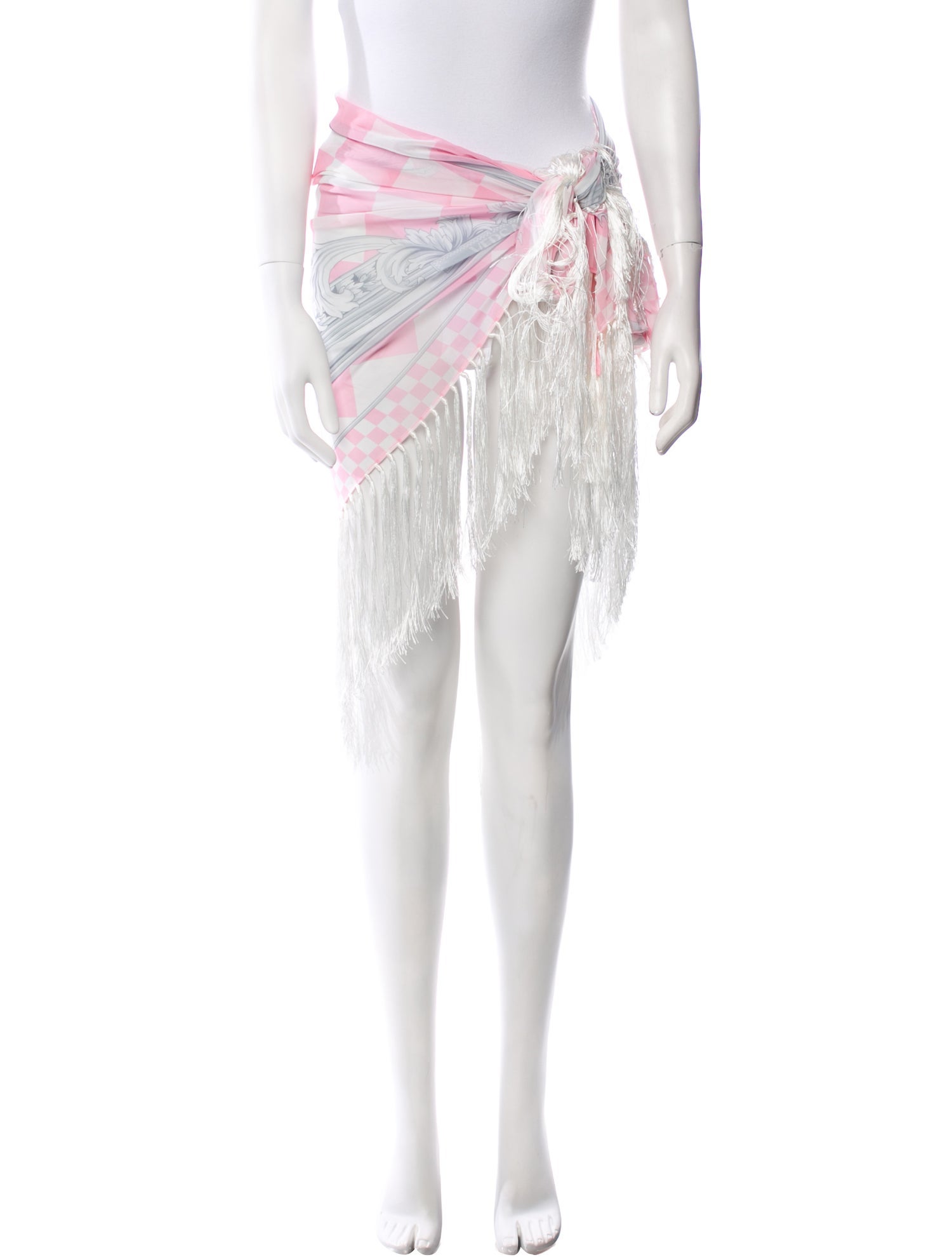 Versace Printed Fringe Trim Accent Cover-Up w/ Tags