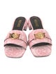 Versace Canvas Floral Print Slides