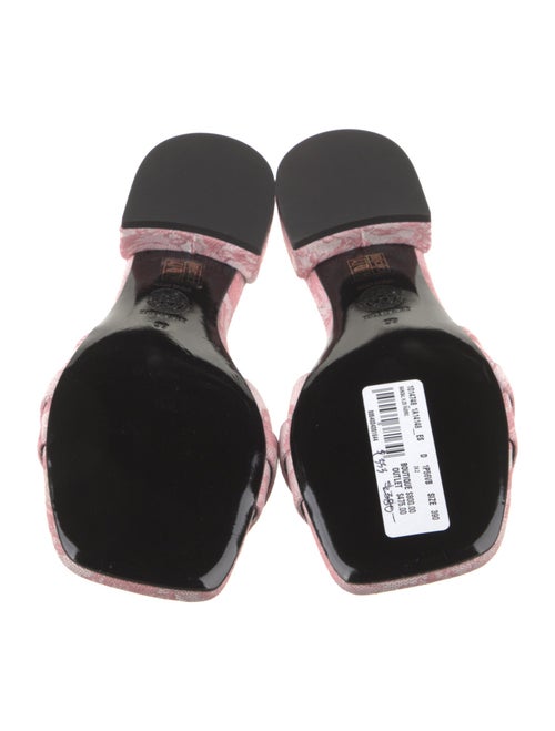 Versace Canvas Floral Print Slides