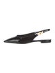 Versace Patent Leather Slingback Flats