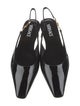Versace Patent Leather Slingback Flats