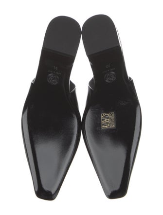 Versace Patent Leather Slingback Flats